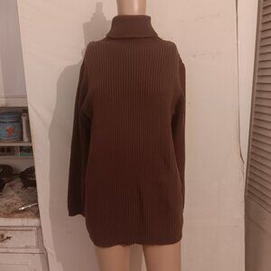 Gap Brown Ribbed turtleneck Sweater Size Small